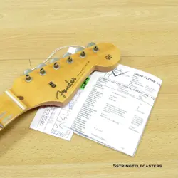 FENDER CUSTOM SHOP LTD ED TOMATILLO 56 RELIC STRATOCASTER NECK FLAME 5/4 10/56 V