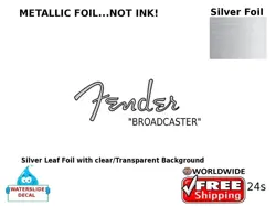 BROADCASTER GUITAR DECAL