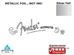 FENDER JAZZMASTER GUITAR DECAL FOIL WATERSLIDE HEADSTOCK RESTORATION 66S