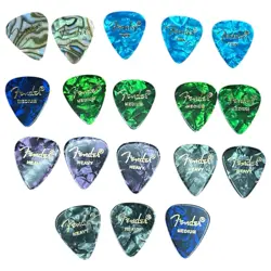 FENDER PREMIUM PICKS - 18 PACK INCLUDES THIN, MEDIUM & HEAVY GAUGES