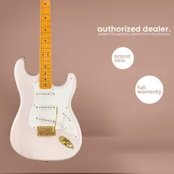 FENDER SQUIER - FSR CLASSIC VIBE 50S - STRAT ELECTRIC GUITAR - WHITE BLONDE