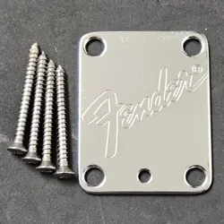 1989 FENDER STRAT PLUS / USA STRATOCASTER NECK PLATE TRANSITION LOGO 90'S GUITAR