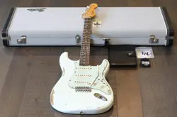 UNPLAYED! FENDER CS 1961 STRATOCASTER REISSUE HEAVY RELIC OLYMPIC WHITE+COA OHSC