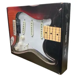 FENDER PRE-WIRED LOADED STRAT PICKGUARD ORIGINAL '57/'62 SSS PARCHMENT 11 HOLE