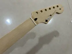 FRETLESS 22 FRET STRAT ELECTRIC GUITAR NECK GLOSS MAPLE FOR DIY FENDER REPLACE