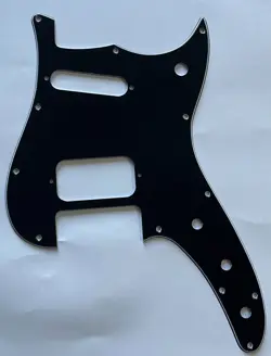 FOR FIT FENDER DUO-SONIC OFFSET HS STYLE GUITAR PICKGUARD 3 PLY BLACK
