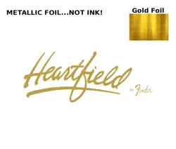 HEARTFIELD FENDER GUITAR DECAL FOIL WATERSLIDE HEADSTOCK RESTORATION LOGO 187G