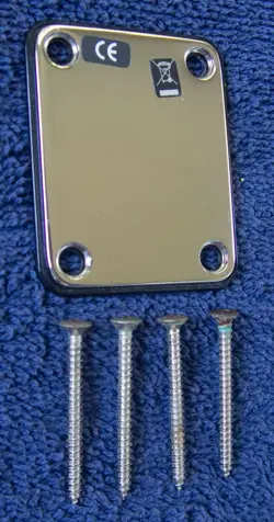 VINTAGE 90'S FENDER STRATOCASTER NECK PLATE MIM