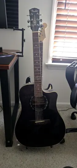 FENDER ACOUSTIC ELECTRIC GUITAR T-BUCKET, BLACK