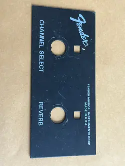 FENDER AMP CHANNEL SELECT SELECTOR PEDAL REVERB M13 COVER PLATE.