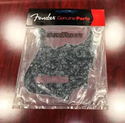 FENDER GENUINE 10HOLE CONTEMPORARY JAZZ BASS PICKGUARD BLACK MOTO BET