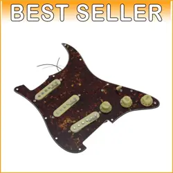 LOADED VINTAGE TORTOISE PICKGUARD FOR USA/MEXICO FENDER STRATOCASTER GUITARS