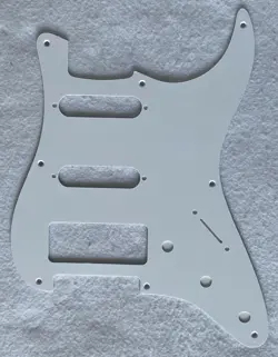 CUSTOM FOR FENDER STRATOCASTER 8 SCREW S-S-P90 GUITAR PICKGUARD ,1 PLY WHITE