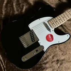 SQUIER BY FENDER SONIC TELECASTER MAPLE FINGERBOARD WHITE PICKGUARD BLACK FAST S