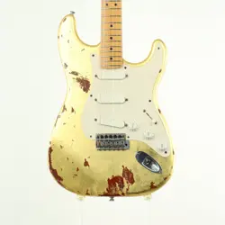 FENDER ERIC CLAPTON STRATOCASTER W LACE SENSOR PICKUPS MOD GOLD REFINISH