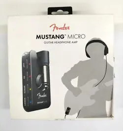 FENDER MUSTANG MICRO GUITAR MODELING RECHARGEABLE HEADPHONE AMPLIFIER