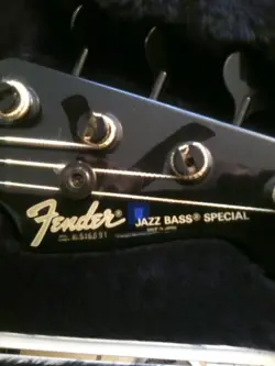 1985 FENDER JAZZ BASS SPECIAL PJ-555 VINTAGE PJ BASS, JAPAN MIJ, BLACK