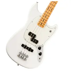 FENDER PLAYER II MUSTANG BASS PJ POLAR WHITE ELECTRIC BASS GUITAR #BN00007