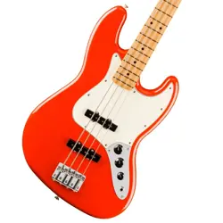 FENDER PLAYER II JAZZ BASS CORAL RED ELECTRIC BASS GUITAR #BN00010