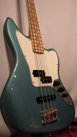 FENDER MEXICO PLAYER JAGUAR BASS USED 2021 ALDER BODY MAPLE NECK W/SOFT CASE