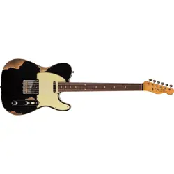 FENDER CUSTOM SHOP 1960 TELECASTER CUSTOM HEAVY RELIC GUITAR, AGED BLACK
