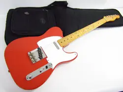 ELECTRIC GUITAR FENDER VINTERA '50S TELECASTER RED MEXICO WITH SOFT CASE