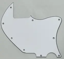 CUSTOM FOR FENDER TELE MERLE HAGGARD F HOLE BLANK GUITAR PICKGUARD 3-PLY WHITE