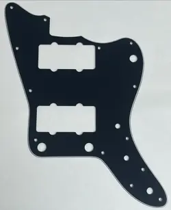GUITAR PARTS GUITAR PICKGUARD FOR FENDER JAPAN JAZZMASTER NO RHYTHM,3 PLY BLACK