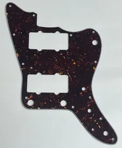 GUITAR PICKGUARD FOR FENDER JAPAN JAZZMASTER NO RHYTHM CONTROL,BROWN TORTOISE