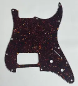 GUITAR PICKGUARD FOR FENDER STRATOCASTER START SINGLE HUMBUCKER BROWN TORTOISE