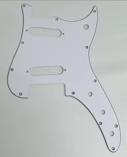 GUITAR PARTS GUITAR PICKGUARD FOR FENDER DUO-SONIC OFFSET SS STYLE 3 PLY WHITE