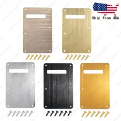 ELECTRIC GUITAR VINTAGE SINGLE HOLE ALUMINUM METAL BACK PLATE FIT FENDER SQ ST