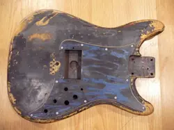 VINTAGE FENDER LEAD ELECTRIC GUITAR BODY PARTS REPAIR PROJECT