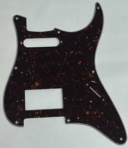 GUITAR PICKGUARD FOR FENDER US 8 SCREW HOLE HS REPLACEMENT 4 PLY BROWN TORTOISE