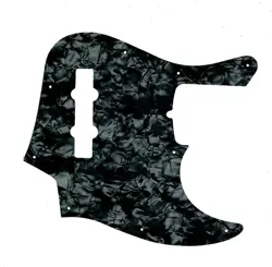 WD CUSTOM PICKGUARD FOR FENDER AMERICAN DELUXE 21 FRET JAZZ BASS #28JBK JET B...