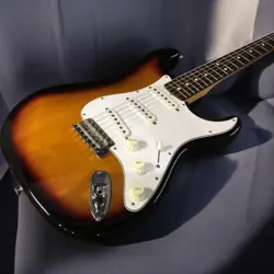 FENDER JAPAN ST-45 ELECTRIC GUITAR WITH SOFT CASE, USED, GOOD