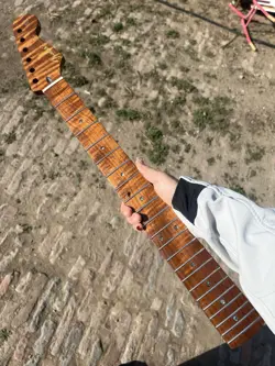 FENDER START 22FRETS ROASTED FLAME MAPLE ELECTRIC GUITAR NECK STRAT REPLACEMENT
