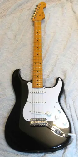 FENDER JAPAN EXCLUSIVE CLASSIC 50S STRATOCASTER GUITAR BLACK TEXAS SPECIAL