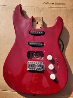 1980S FENDER SQUIER II S9 STRATOCASTER BODY MADE IN KOREA, RED