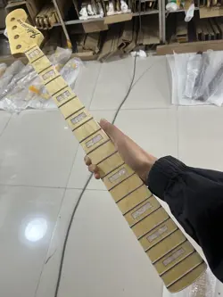 MAPLE JAZZ BASS GUITAR NECK 20 FRET PAINTED SHELL MOSAIC FENDER-JB 34INCHES