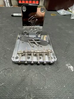 FENDER TELECASTER BRIDGE & SADDLES VINTAGE 60'S STYLE W/ NECK PLATE