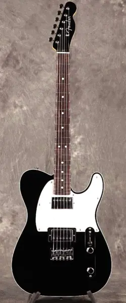 FENDER FSR MIJ HYBRID II TELECASTER CUSTOM HH BLACK W/ANODIZED SILVER PG