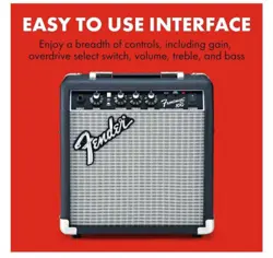 FENDER FRONTMAN 10G 10-WATT GUITAR AMPLIFIER - BLACK (USED, GREAT CONDITION)