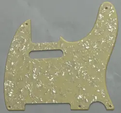CUSTOM FOR FENDER TELECASTER VINTAGE 5-HOLE STYLE GUITAR PICKGUARD CREAM PEARL