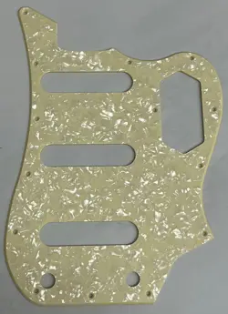 CUSTOM FOR FENDER SQUIER VINTAGE MODIFIED BASS VI GUITAR PICKGUARD CREAM PEARL