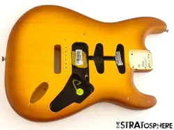 FENDER AMERICAN PERFORMER TIMBER STRATOCAST STRAT BODY SPRUCE SATIN HONEYBURST