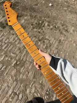 VINTAGE FENDER ST 22FRETS ROASTED FLAME MAPLE ELECTRIC GUITAR NECK
