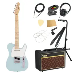 FENDER MIJ JUNIOR COLLECTION TELECASTER MN SATIN DNB WITH VOX AMPLIFIER 11-PIECE
