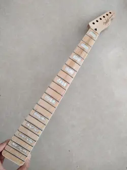 GLOSS 22 FRET TELE ELECTRIC GUITAR NECK MAPLE FOR DIY FENDER REPLACE BLOCK INLAY