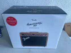FENDER ACOUSTASONIC 40 COMBO ACOUSTIC GUITAR AMPLIFIER - BROWN AND WHEAT